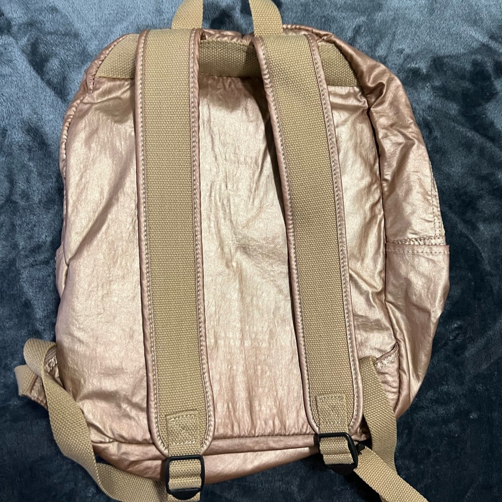 Rose Gold Kipling Backpack - Picture 2 of 2